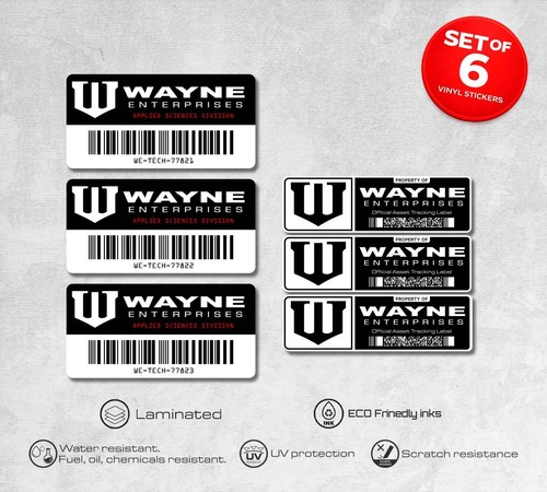 Wayne enterprises asset tags - wayne,