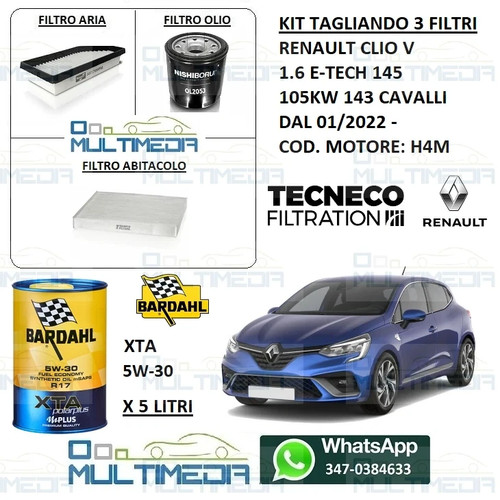 Kit tagliando filtri olio - kit, 3